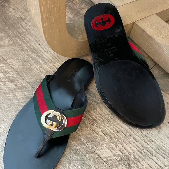 AUTHENTIC GUCCI MEN'S SLIPPERS - SIZE 44 - Picture 2 of 7